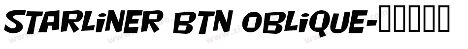 Starliner BTN Oblique字体转换